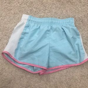Blue athletic shorts